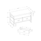 Monarch Specialties Tv Stand, 48 Inch, Console, Storage Drawers, Living Room, Bedroom, Laminate, Grey I 2871 - alternate 2